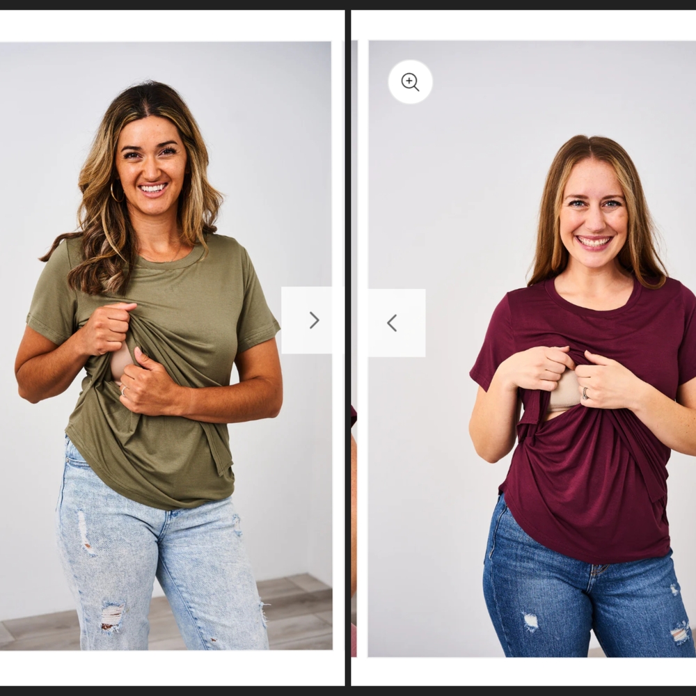Latched Mama Bundle Crewneck Nursing T-shirt